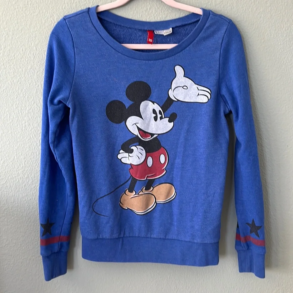 Disney women’s Mickey Mouse sweatshirt H&M size 6, barely worn, EUC! - Picture 1 of 7